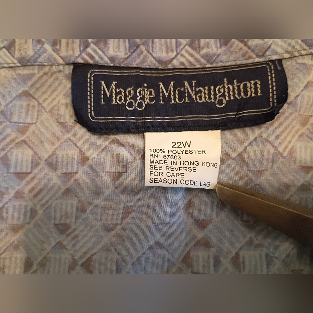 Maggie‎ Mcnaughton Lavender Button-Down A-Line Skirt Sz 22 - Picture 4 of 8
